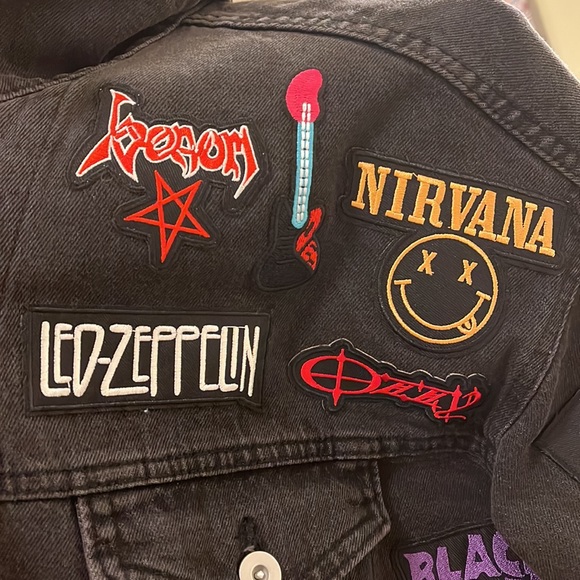 Reworked Embellished Retro Patch Jacket - Picture 3 of 7